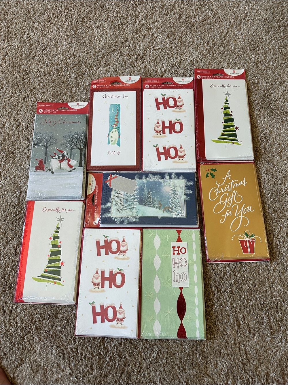 Carlton Cards Holiday Assortment - Red, Green & Gold Accents